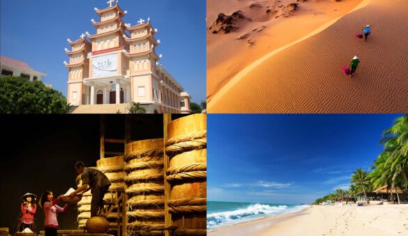 Phan Thiết nổi tiếng với nhiều điểm du lịch hấp dẫn như: Phan Thiết nổi tiếng với nhiều điểm du lịch hấp dẫn như: